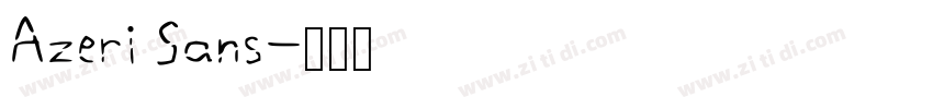 Azeri Sans字体转换